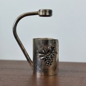 Wine Bottle Sleeve Handle, with grape cluster leaf adornment  mantiru29